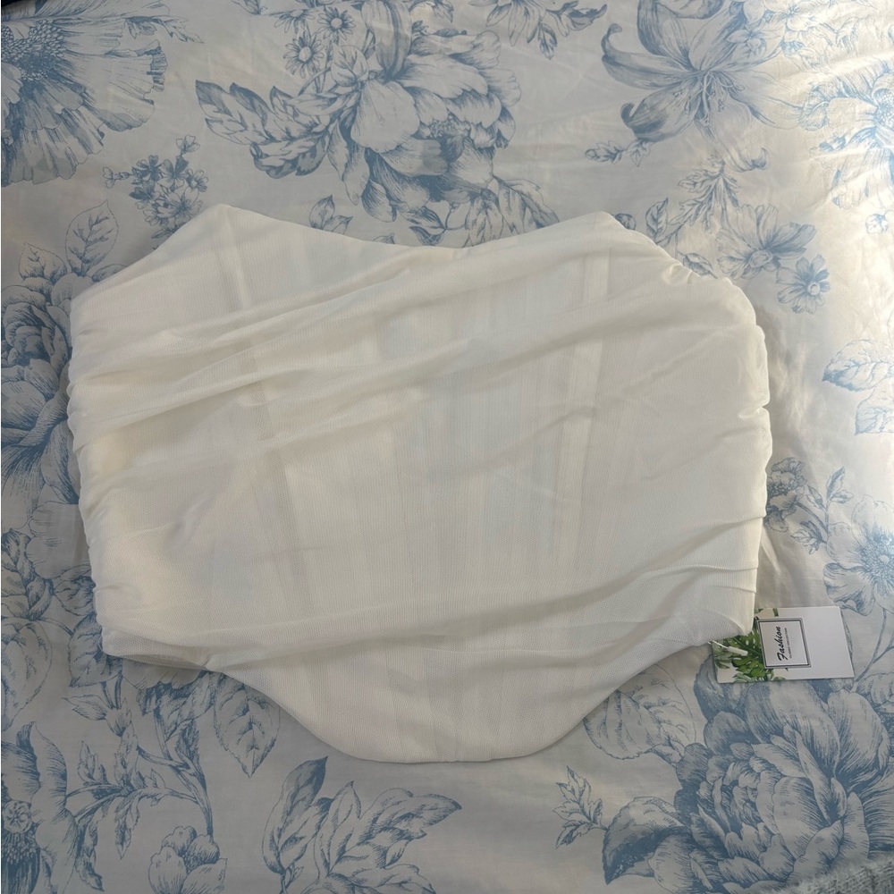 Amazon White Corset Top
